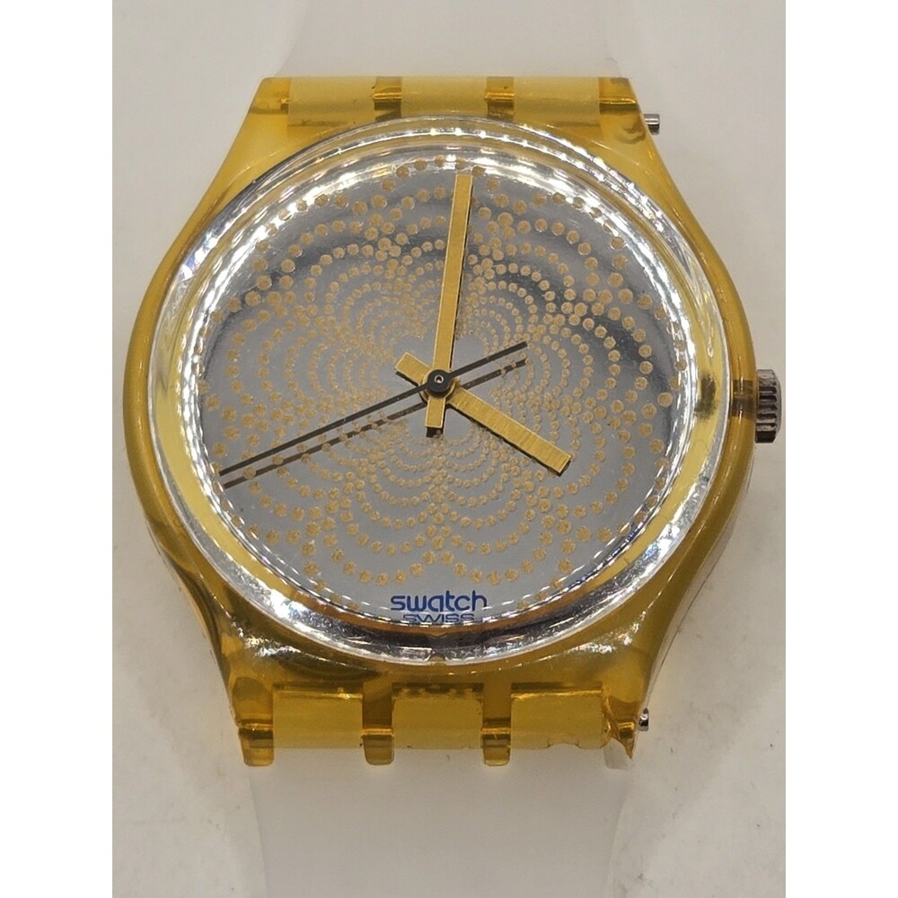 SWATCH STANDARDS 1991 GK144 DAIQUIRI. New Silicone Band. New Battery.